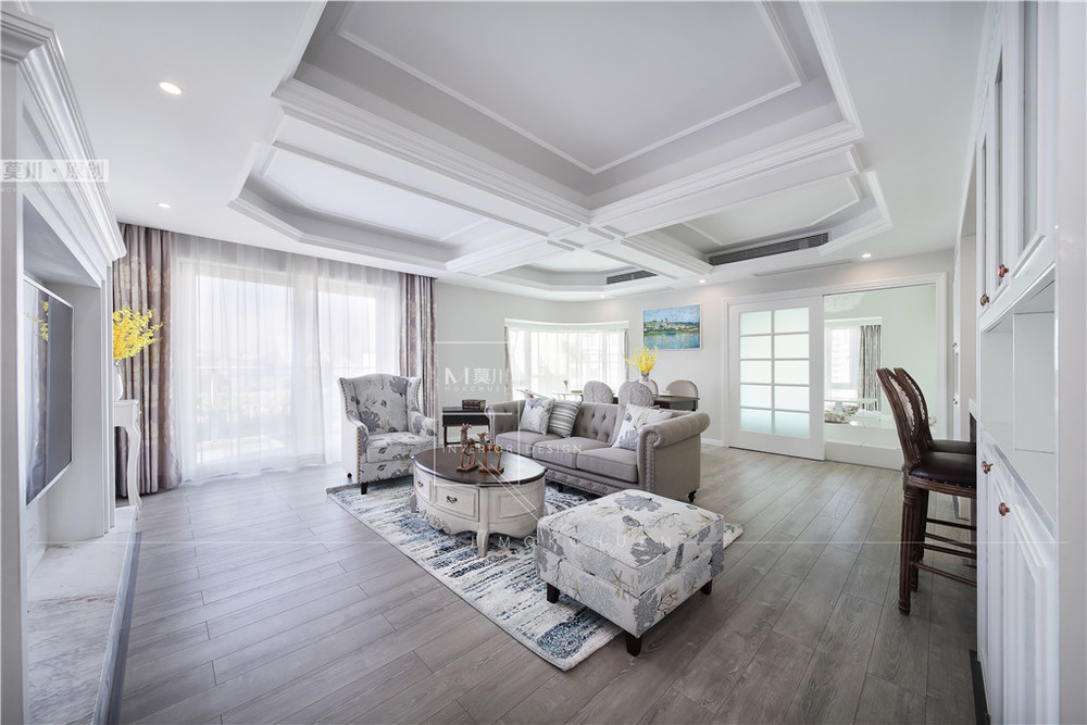 皇御苑美式風格客廳裝修實景圖 皇御苑美式風格客廳裝修實景圖