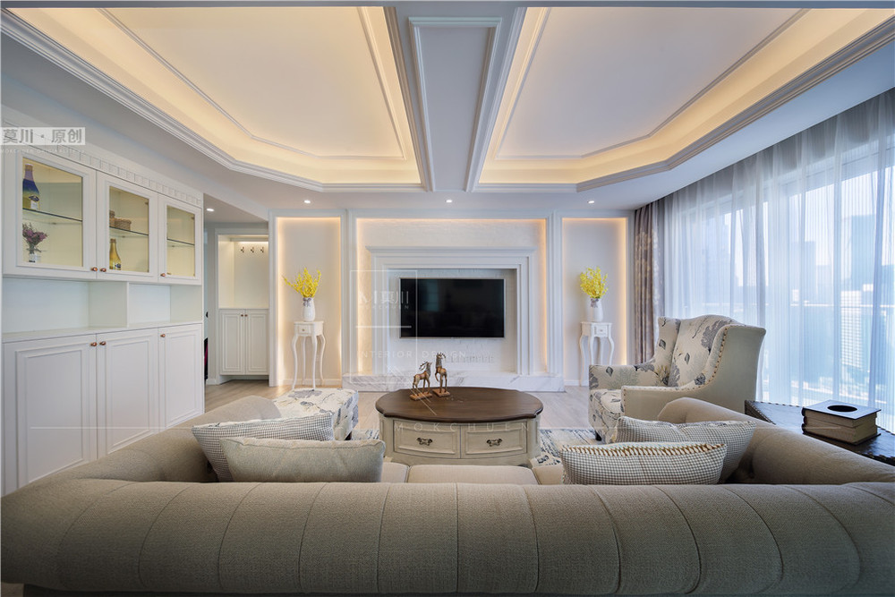 皇御苑美式風格客廳裝修實景圖 皇御苑美式風格客廳裝修實景圖