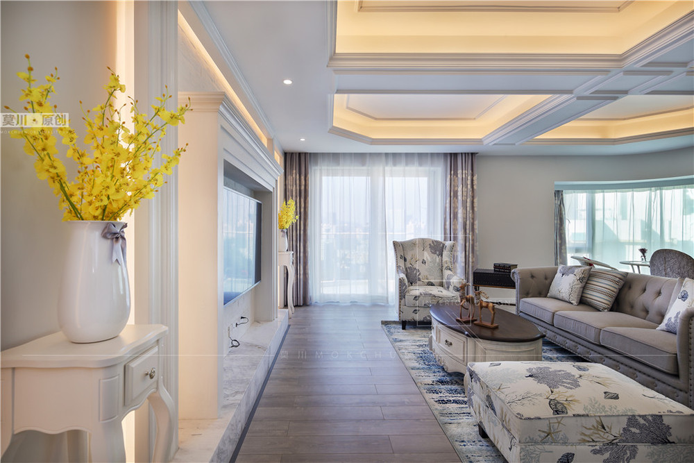 皇御苑美式風格客廳裝修實景圖 皇御苑美式風格客廳裝修實景圖