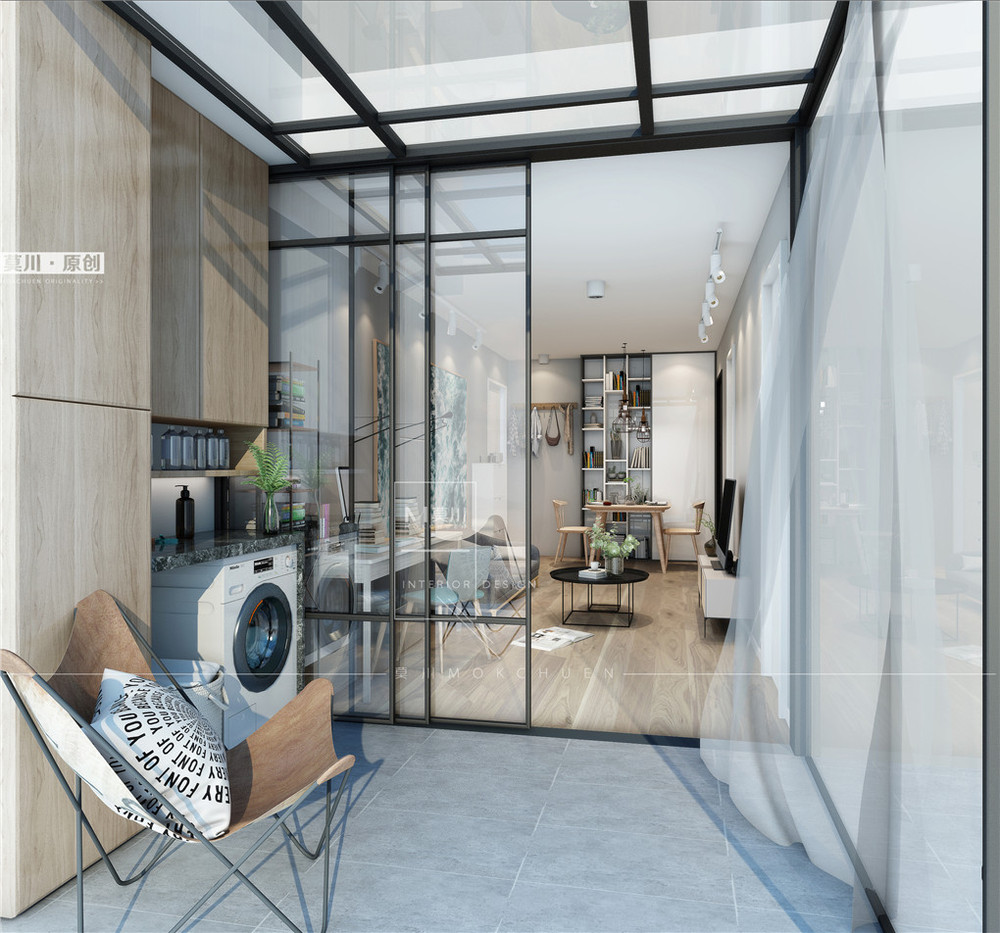 花樣年花鄉(xiāng)北歐風格陽臺裝修效果圖 花樣年花鄉(xiāng)北歐風格陽臺裝修效果圖