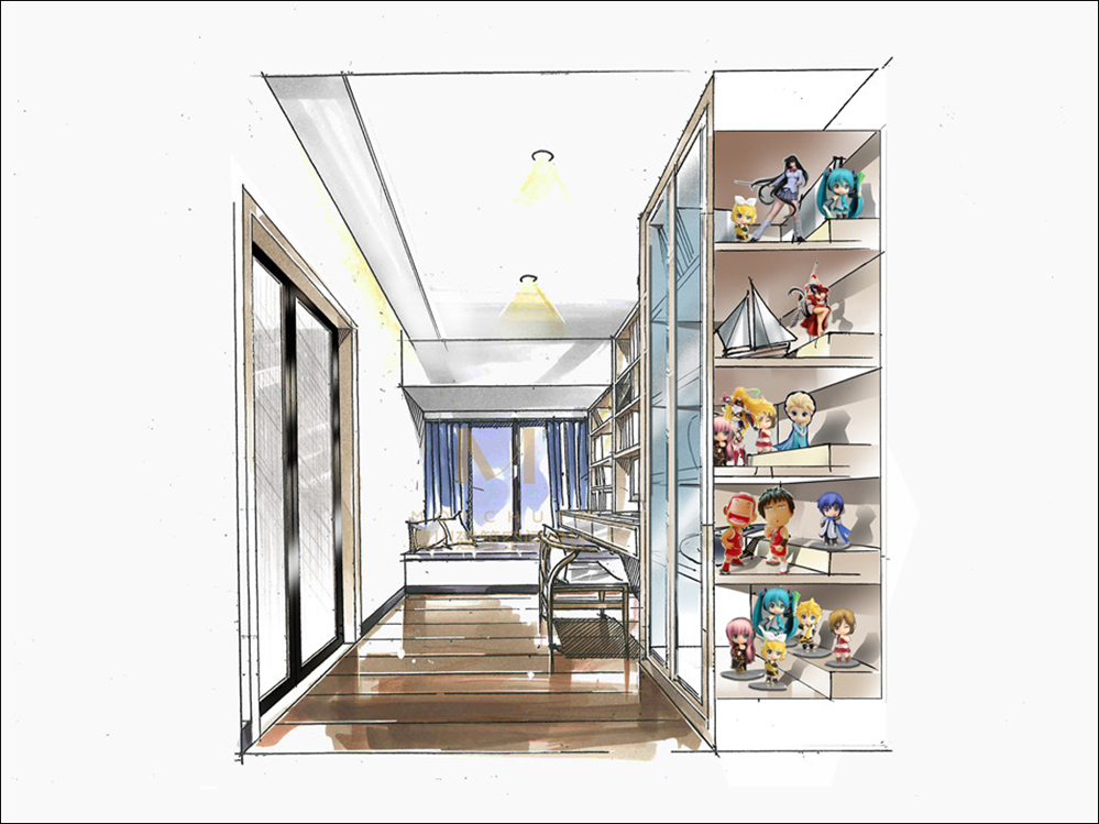 竹盛花園書房裝修設(shè)計(jì)效果圖 竹盛花園書房裝修設(shè)計(jì)效果圖