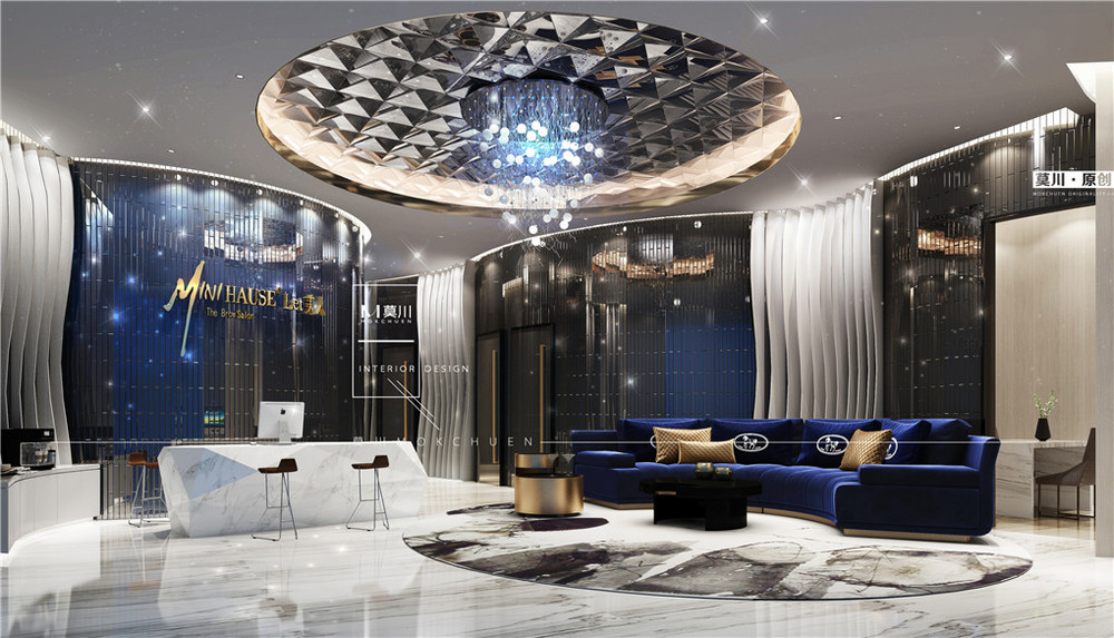 美容會(huì)所大廳效果圖