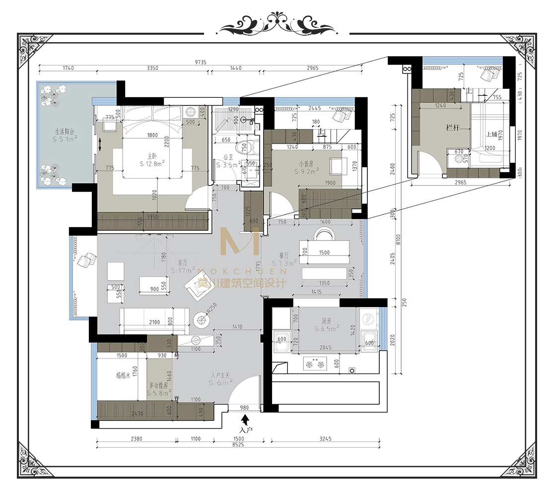 歐式恒立聽海戶型圖