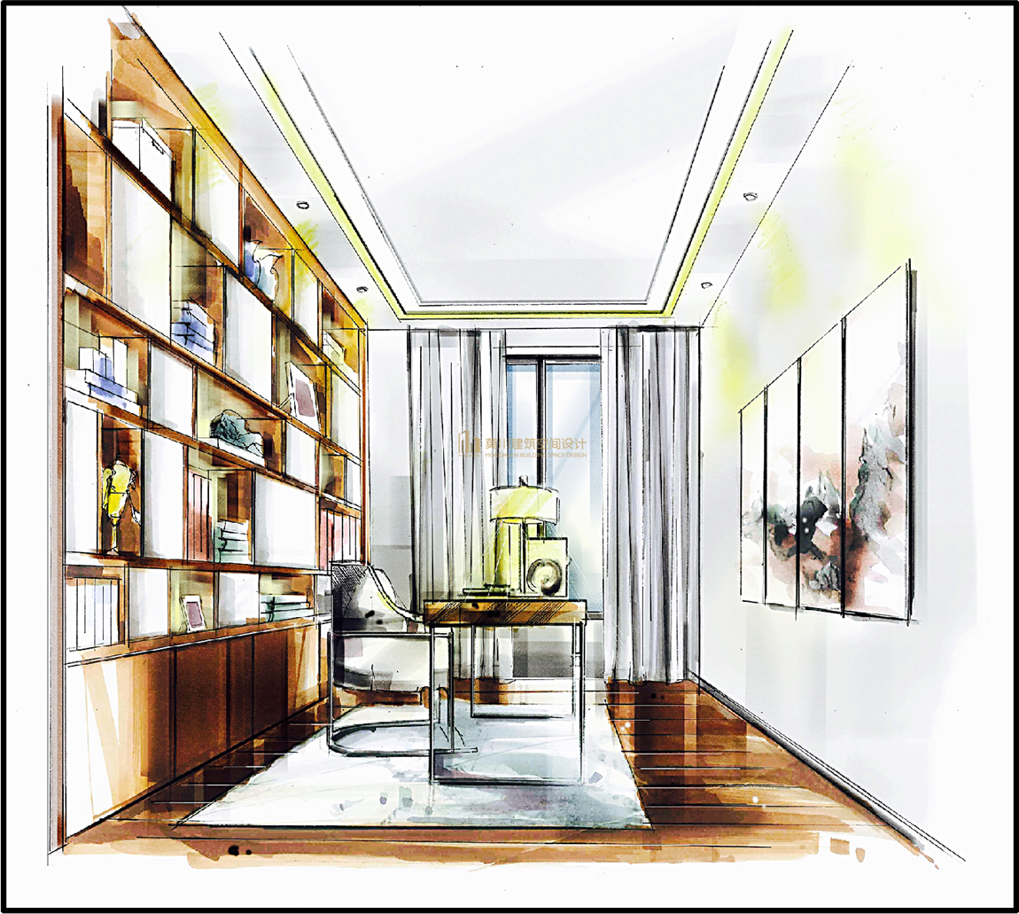 書房手繪彩圖.png 書房手繪彩圖.png