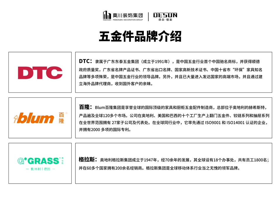 德森柜體五金件品牌介紹 德森柜體五金件品牌介紹