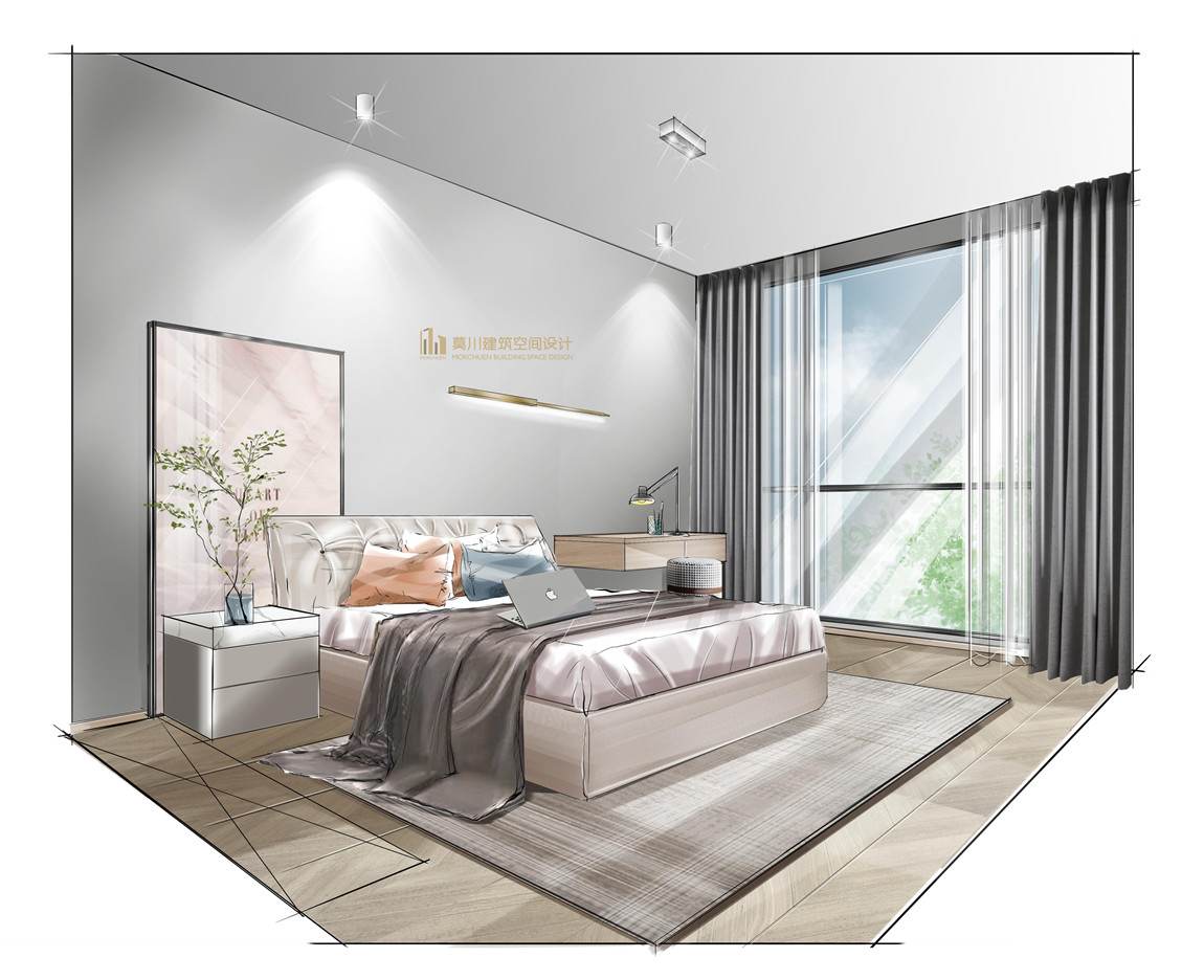 次臥手繪效果圖.jpg 次臥手繪效果圖.jpg