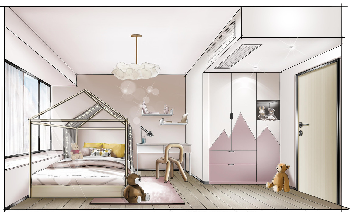 女孩房手繪效果.jpg 女孩房手繪效果.jpg